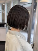 顎下ボブ/ベージュカラー
