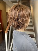 大人エアリーパーマ/30代/40代/50代/大人ショートヘア