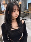 透明感カラー×レイヤーカット