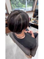 アンテナ(ANTENNA) フェザーパーマ/ハイライト/メッシュ30代大人色気ヘア