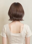 秋カラーブリーチなし韓国風くびれボブ/顔周りレイヤーp北浦和