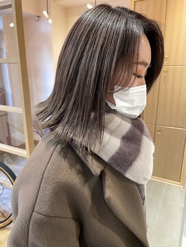 スムーク(smuk) 【smuk】ミルクベージュ/外はねボブ/ケアハイライト