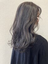 アグランテトラ 野田阪神店(a Gland tetra) 大人可愛いアッシュバレイヤージュカラーくびれ巻きレイヤー