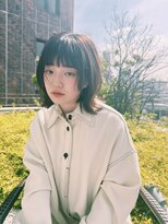 エアー 青山(AIR) 伸ばしかけ鎖骨上ボブ×顔周り×ベージュ stylist諸見里