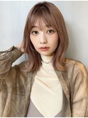 大人可愛い小顔ミディアム＊/お顔周りレイヤー/こなれヘア