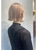天神/大名/ミニボブ/ホワイトベージュ/ダブルブリーチ