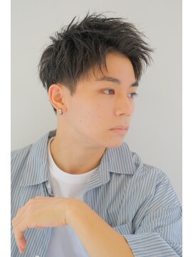 ガリカ ハラジュク(Gallica harajuku) 【翁長孝輔】メンズショートツーブロック波打ち束感アップバング