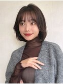 大人可愛い20代30代40代聖子ちゃんボブ×ダークモカブラウン