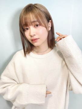 パッセージ ダブリュー 八幡山(hair make passage .w) ぷつっとハイトーンボブ