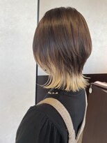 アース コアフュールボーテ 上尾店(EARTH coiffure beaute) ホワイトイエローグラデーションウルフカット