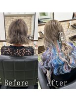 あるじゃんすー 千葉店&nbsp;ユニコーンカラー#シールエクステ#インナーカラー#韓国#千葉