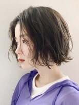 ノイ(noi)&nbsp;顔周りレイヤーカットグレージュカラーくびれボブショートカット