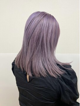 エン(en) ラベンダーアッシュ　ミディアムハイトーンラベンダーグレー