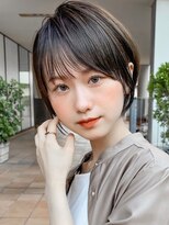 30代40代50代耳かけショート前髪なしハンサムショートカット