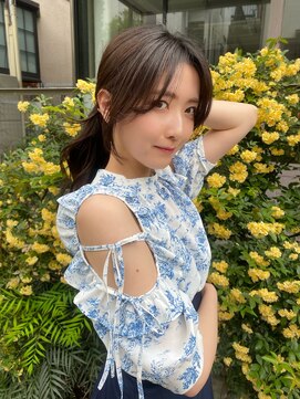 ガーランド (Garland) 大人かわいい小顔レイヤーピンクベージュ顔まわりレイヤーカット