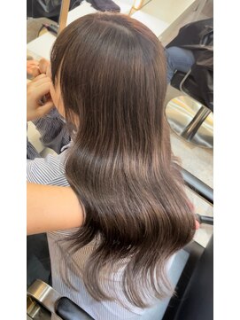 ブレンド 渋谷(BLend) ハイライトカラーマチルダボブインナーグレージュ前髪