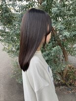 ビーワールド(B WORLD)&nbsp;合わせ大人ロング髪質改善ストレート縮毛矯正艶髪ストレート