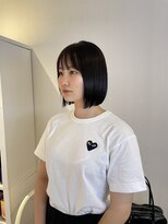 アム(amu)&nbsp;ボブ/パツっと/切りっぱなしボブ/髪質改善ストレート