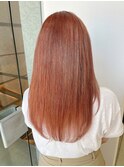 【大人可愛い20代30代40代】オレンジブロンド