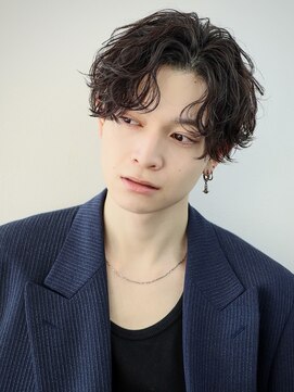 オーシャントーキョー 原宿(OCEAN TOKYO) 波巻きパーマメンズツイストスパイラルパーマセンターパート