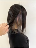 インナーカラー×シルバーグレージュ
