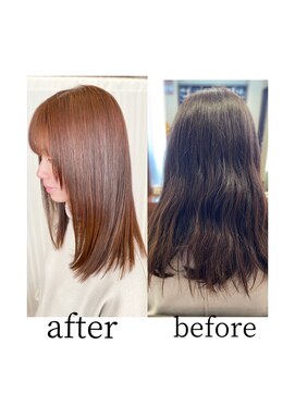 カーサインフィニテイ Hair Design caRsa INFINITY ストレートセミロング/美髪/髪質改善/縮毛矯正/岡山美容室