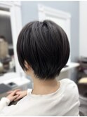 耳掛けショートボブ