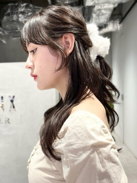 ミンクスオーバー(MINX OVER) ヘアセット/ヘアアレンジ/ハーフアップ/顔まわりカット/前髪矯正