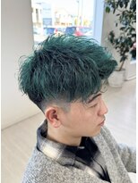 サロンドクオリア(Salon de Qualia)&nbsp;ディープグリーン/個性派カラー/フェードスタイル/S