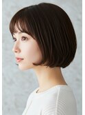ボブ＋内巻きパーマ