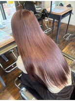 ガルボヘアー 桟橋店(garbo hair)&nbsp;ピンクベージュオシャレヘア艶髪
