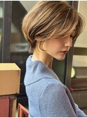 大人可愛い20代30代40代小顔ひし形大人ショート