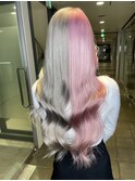 ツートンピンクシルバー