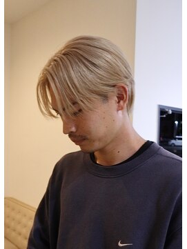 スタート(START) センターパート×ホワイトブロンド