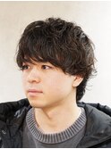 パーマ　理容室 バーバー リクルート ビジネスヘア 短髪
