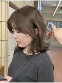 20代30代ボブレイヤーミディアムレイヤーオリーブベージュ/akari