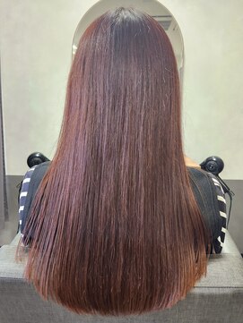 ビオルネ 土気あすみが丘店(VIE.ORNER) レッドブラウン×ワンレンロング