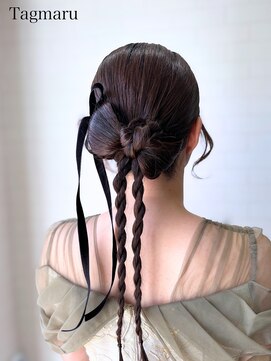 タグマル カチモリリボンヘア☆リボン1つ作成プラス300円！