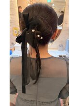 ヘアアレンジメント ボガスティーズ 溝の口店(Hair arrangement Vogusty's)&nbsp;リボンカチモリ/Y2K/ウエディング/推活/お花見
