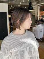 グレイン キャンバス 川崎(grain canvas.) ショートボブ スモークベージュ♪ 窪田
