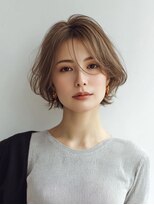ハーツ 青山表参道店(Heart's) 白髪ぼかし脱白髪染め似合わせショートボブ40代50代60代