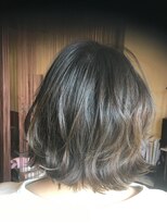 ヘアーエヌプラス (HAIR N+)&nbsp;ミディアムボブ外ハネ巻き＆ミックス巻き2