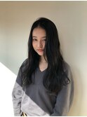 透明感のあるロングヘア
