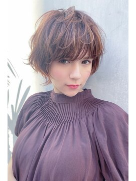 クーエフー(coo et fuu) 大人かわいいココアブラウンのショートマッシュウルフ♪藤沢2