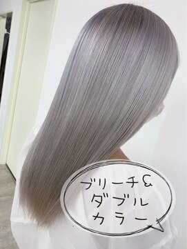 エニーハウ 川口駅東口(Hair & Make anyhow) ダブルカラー/オンカラー×ホワイトシルバー
