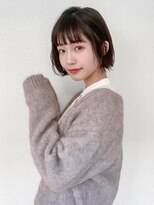 オーブ ヘアー プリモ 盛岡店(AUBE HAIR primo) 20代・30代_暗髪ボブ