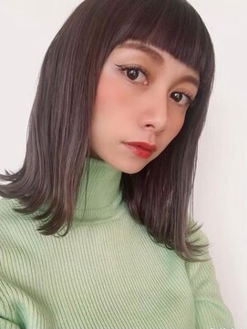 リンド 習志野市 京成大久保(Lind) ２０代３０代４０代５０代小顔ミディアム外ハネボブアッシュ