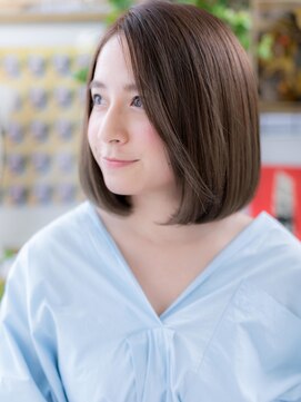 カバーヘア イヴ 戸頭店(COVER HAIR EVE) ★モノトーングレージュうる艶髪前下がりボブ20代30代40代★9