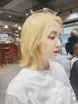 エッセ 大阪梅田茶屋町店(esse)&nbsp;ブロンド切りっぱなしレイヤーボブ