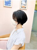 ☆王道骨格矯正丸みくびれ黒髪ショートボブ【横浜】